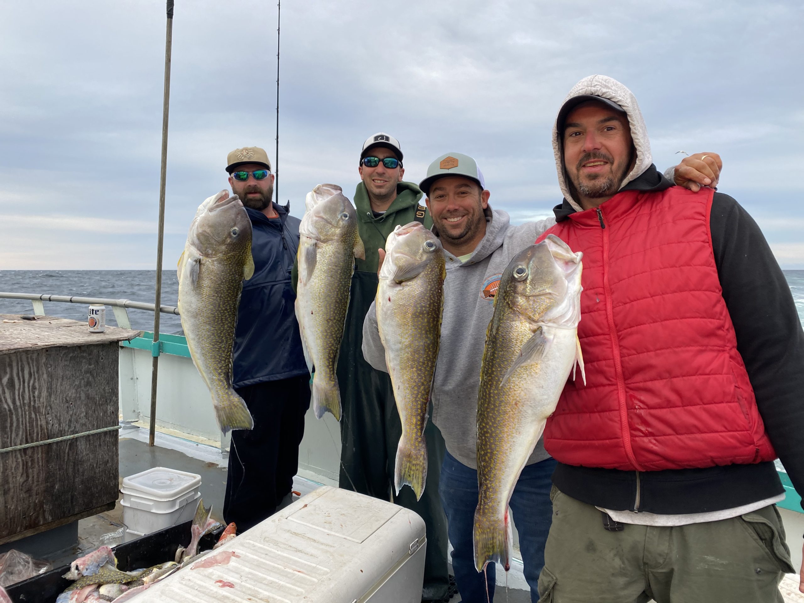 a person holding a fish
