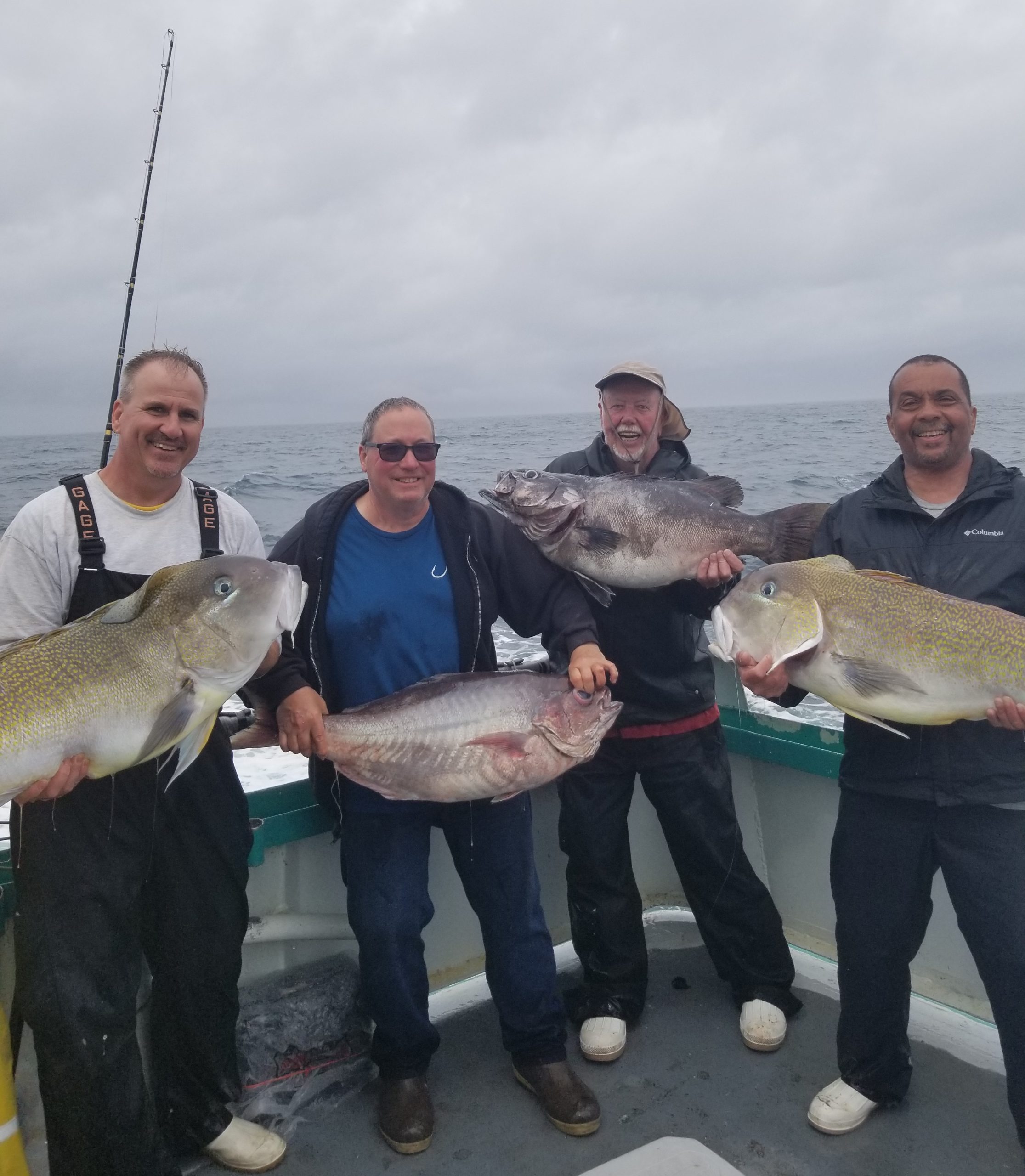 a person holding a fish