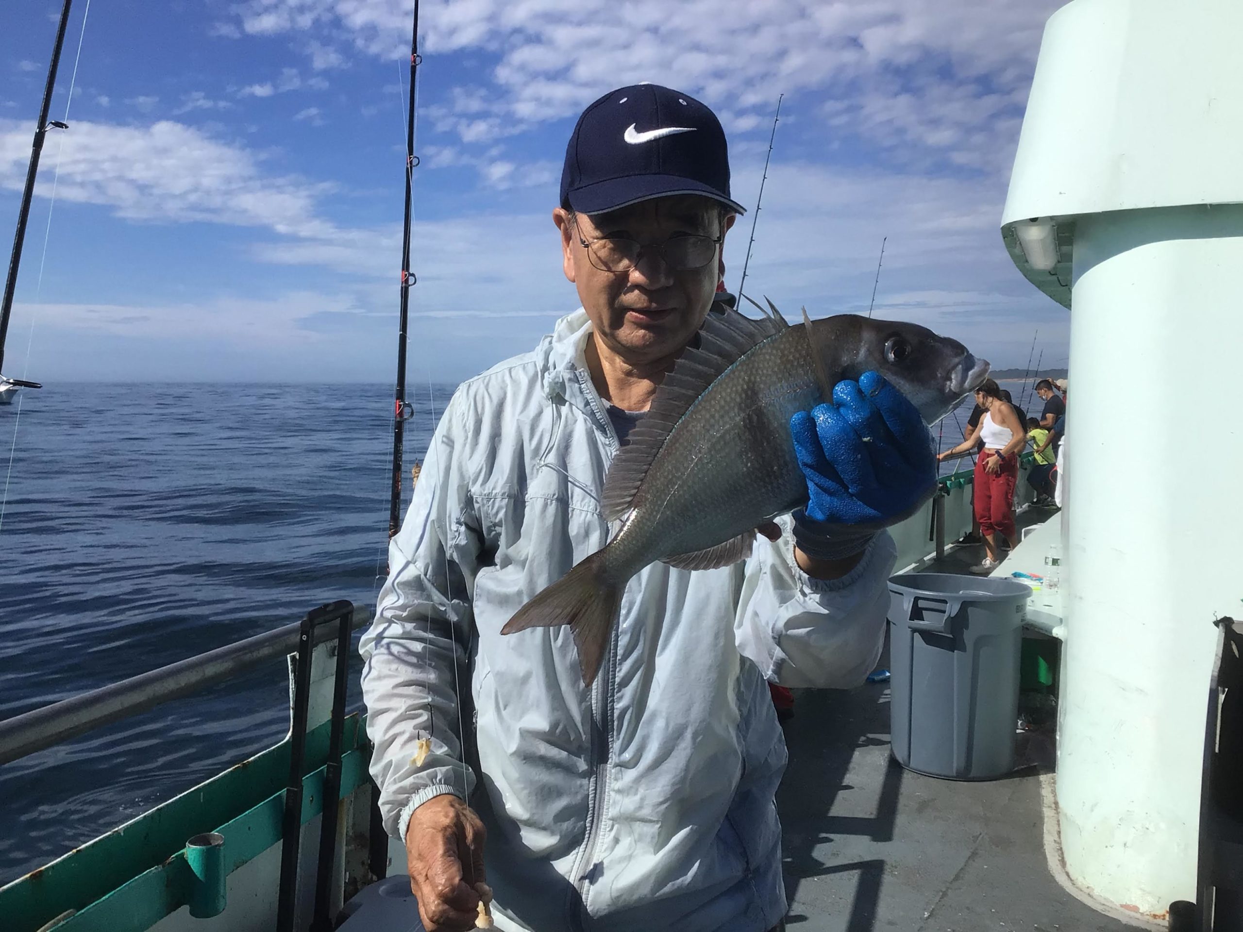 a man standing on a boat