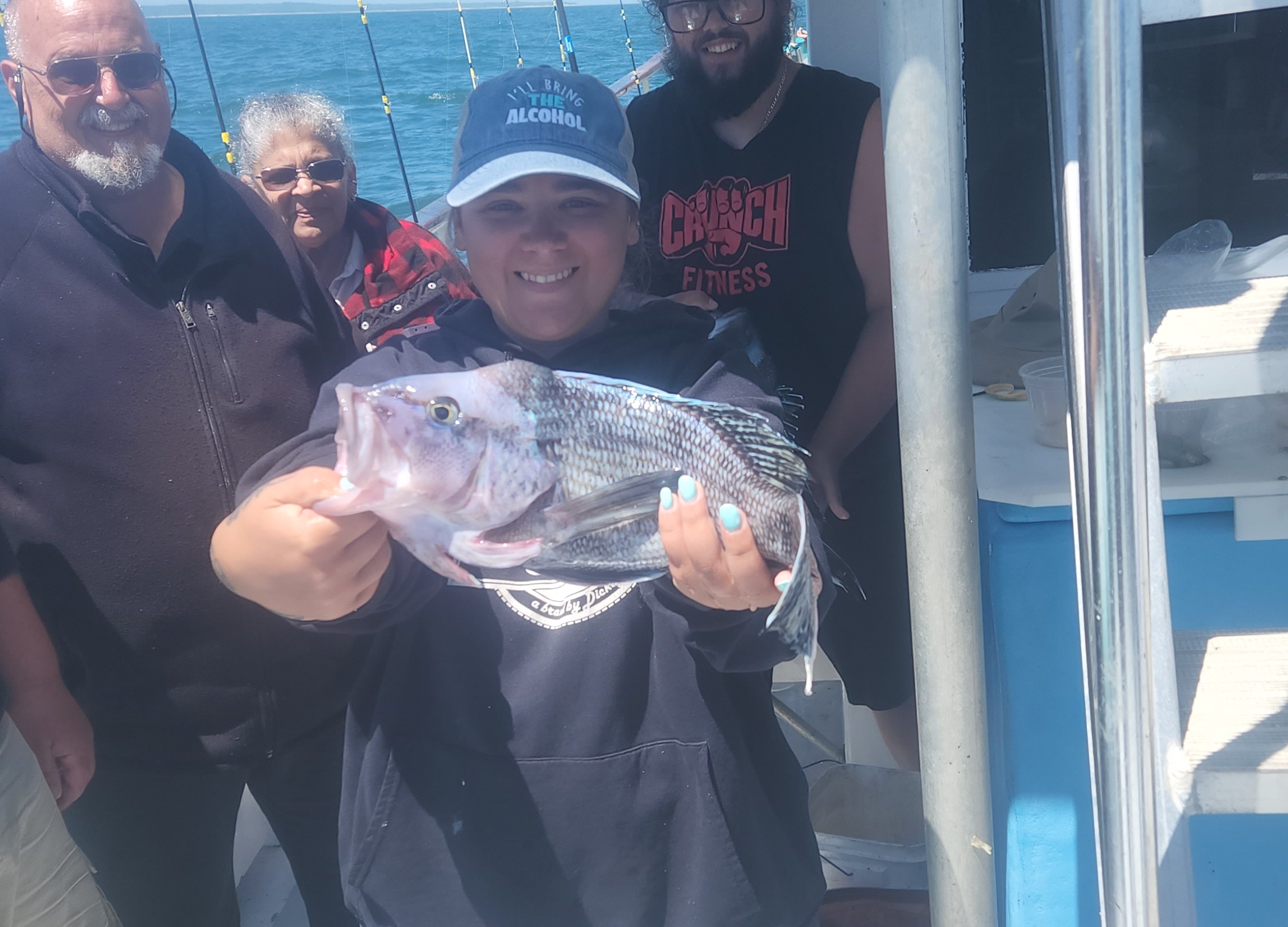 Bárbara Riveros holding a fish