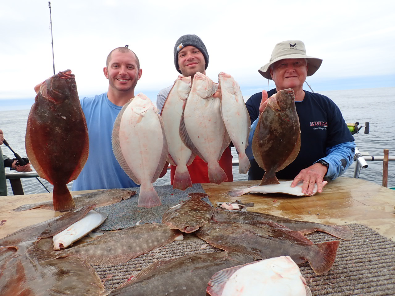 a person holding a fish