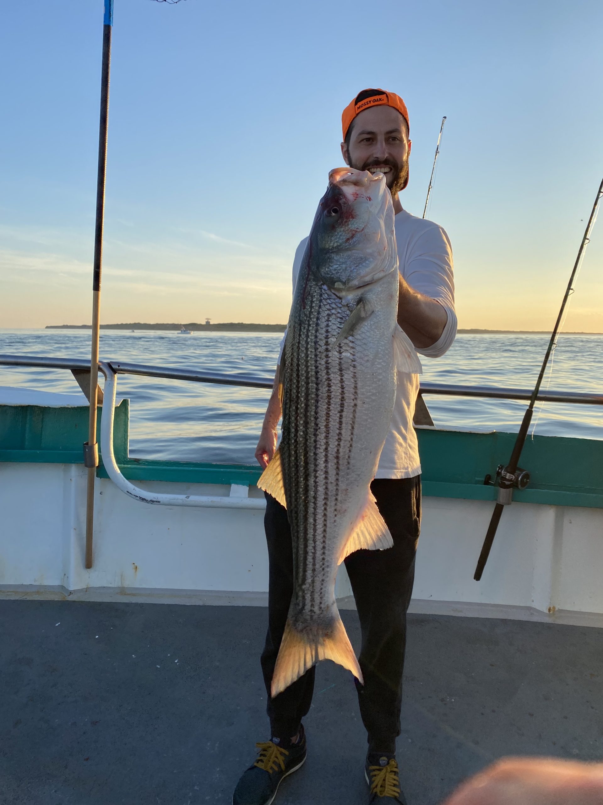 a person holding a fish in the water