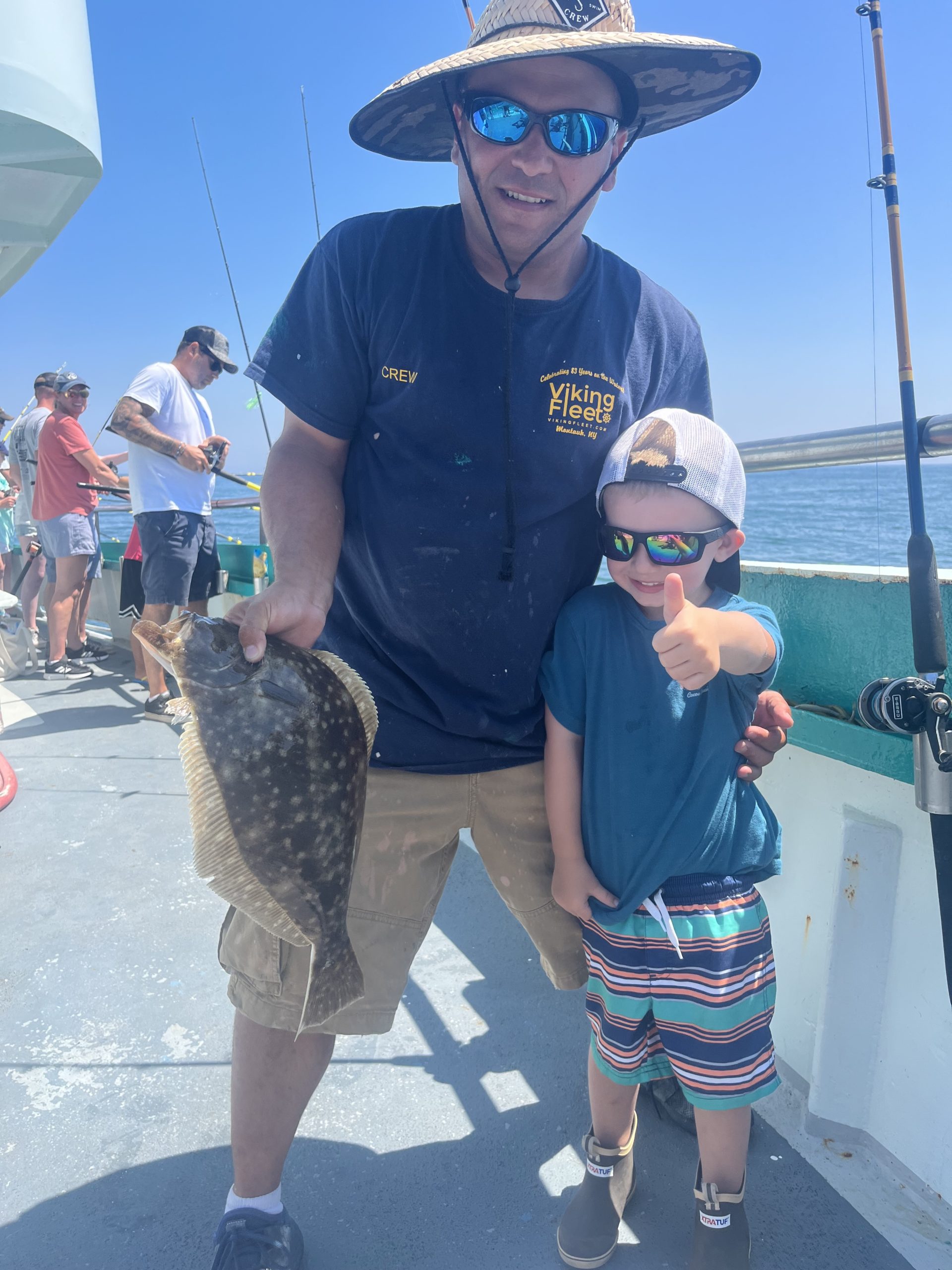 a man holding a child