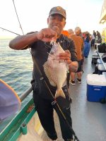 a man holding a fish