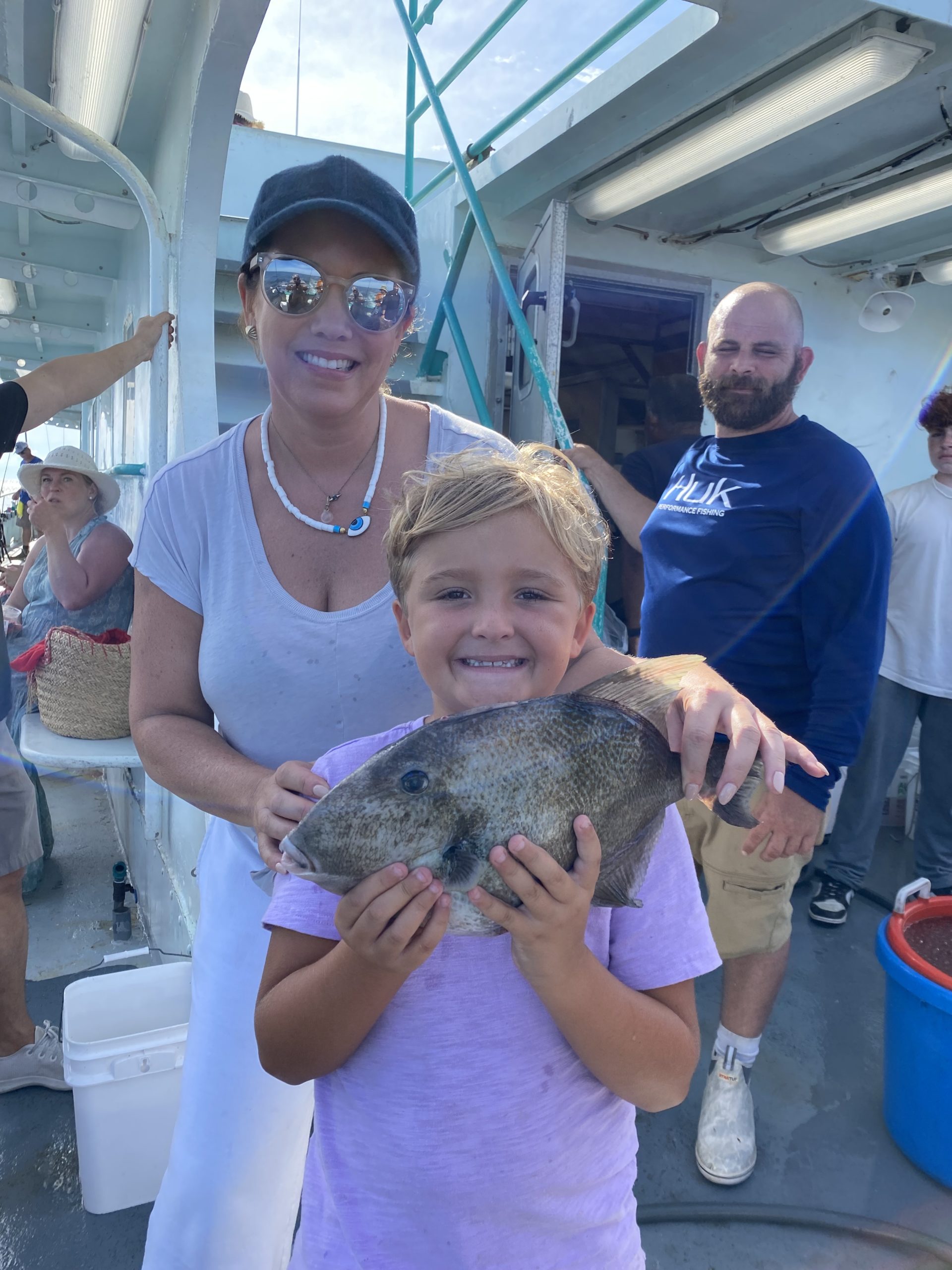 a person holding a fish