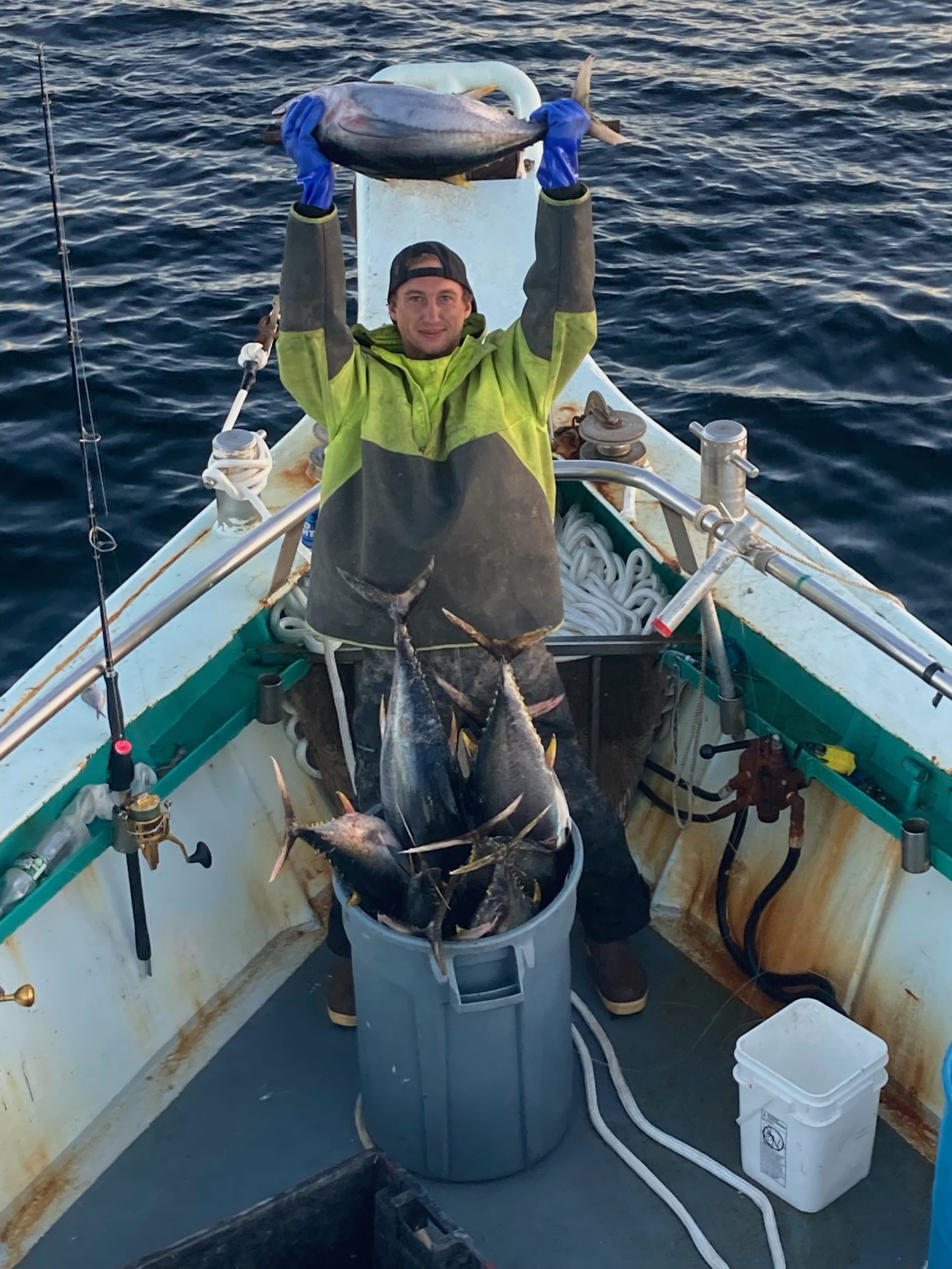a man in a boat on a body of water
