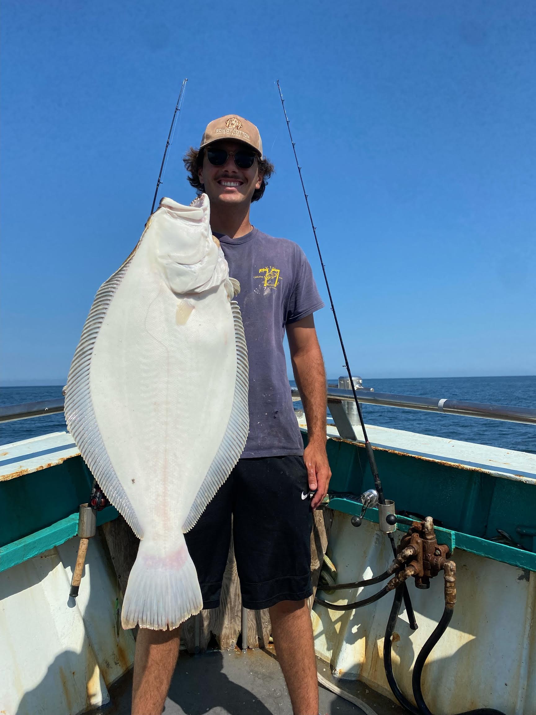 a man standing on a boat