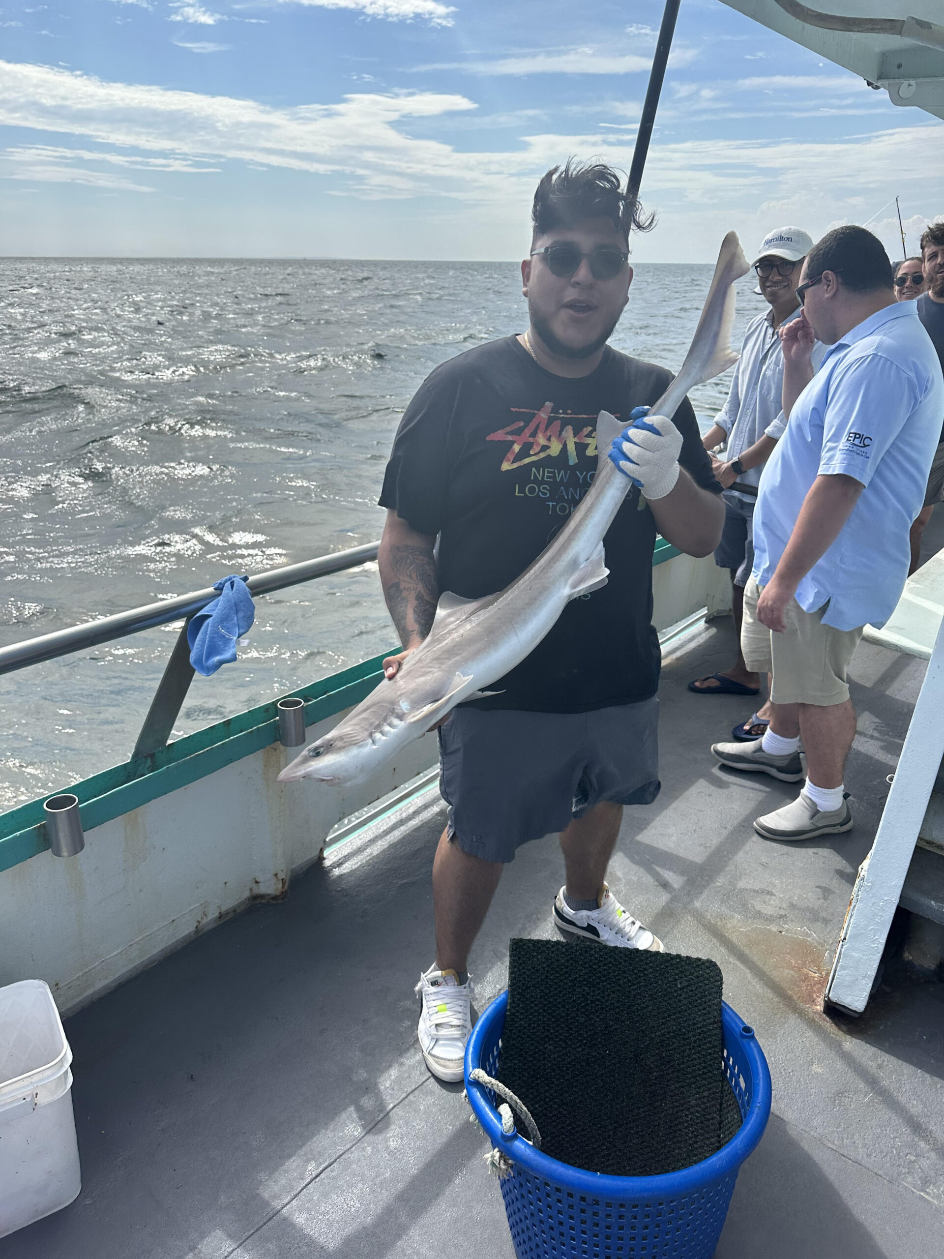 a group of people on a boat
