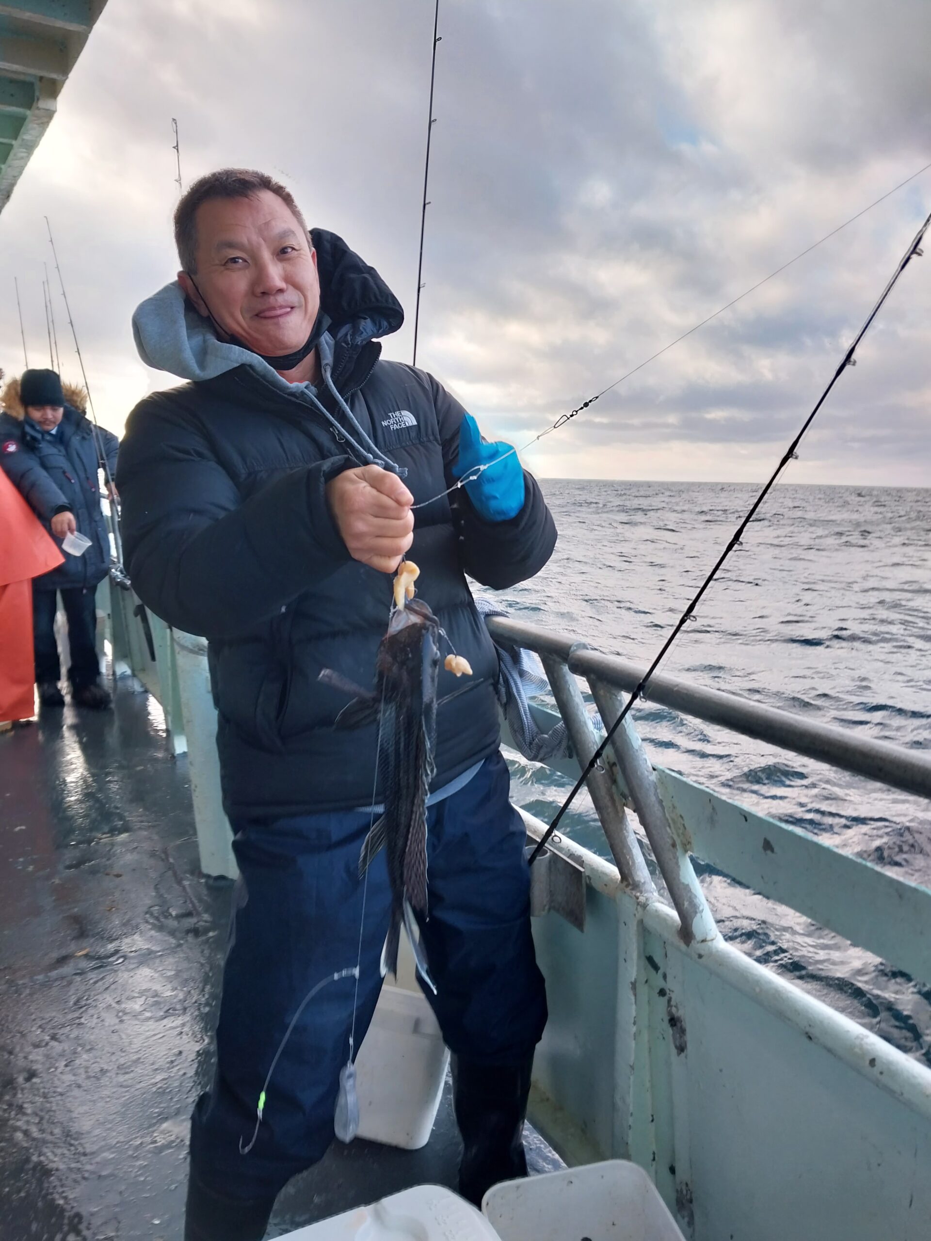 a person standing on a boat