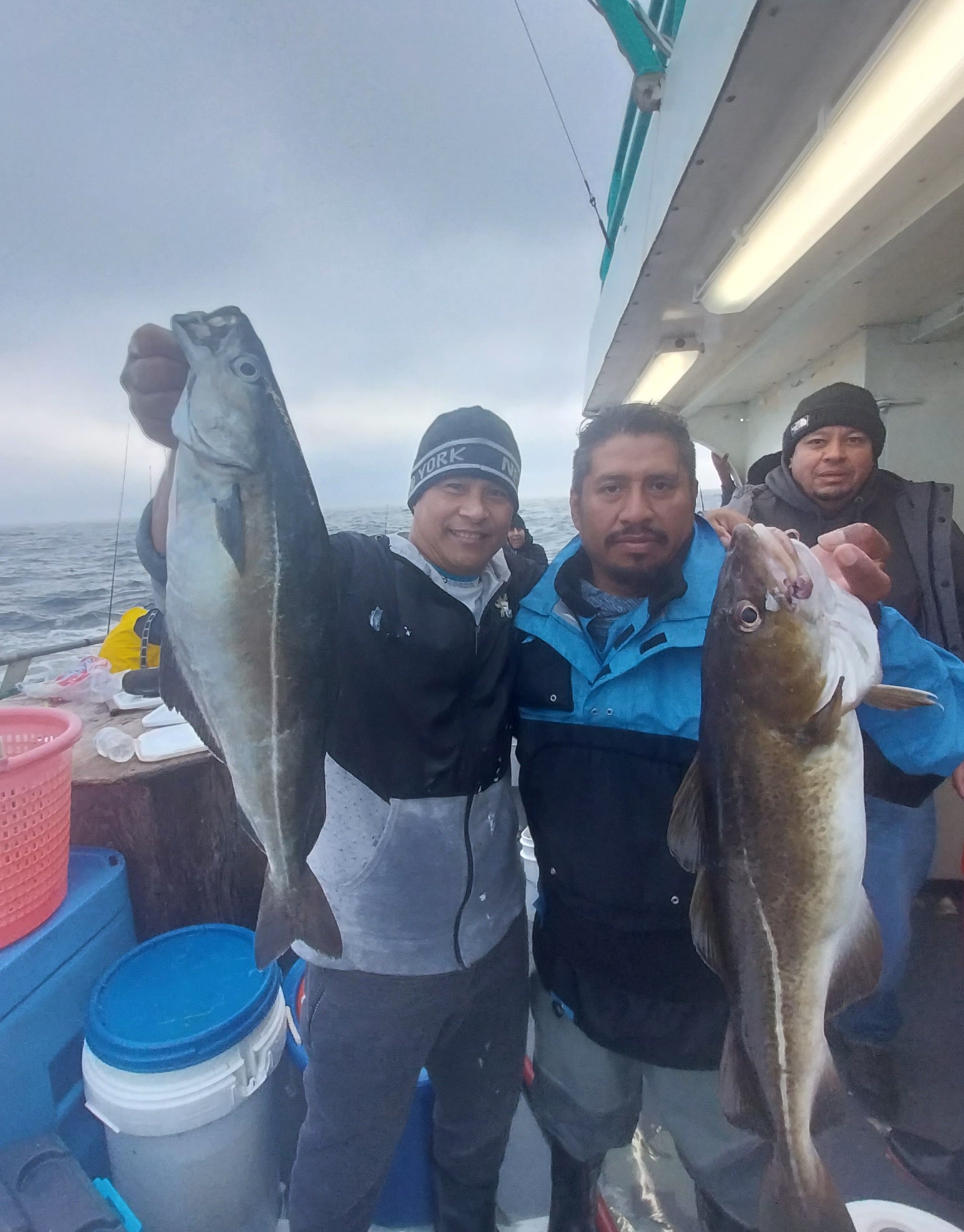 a person holding a fish