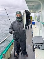 a person standing on a boat