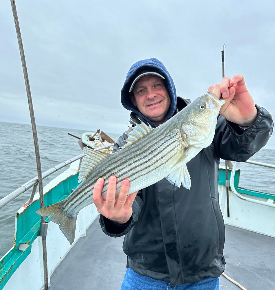 a person holding a fish in the water