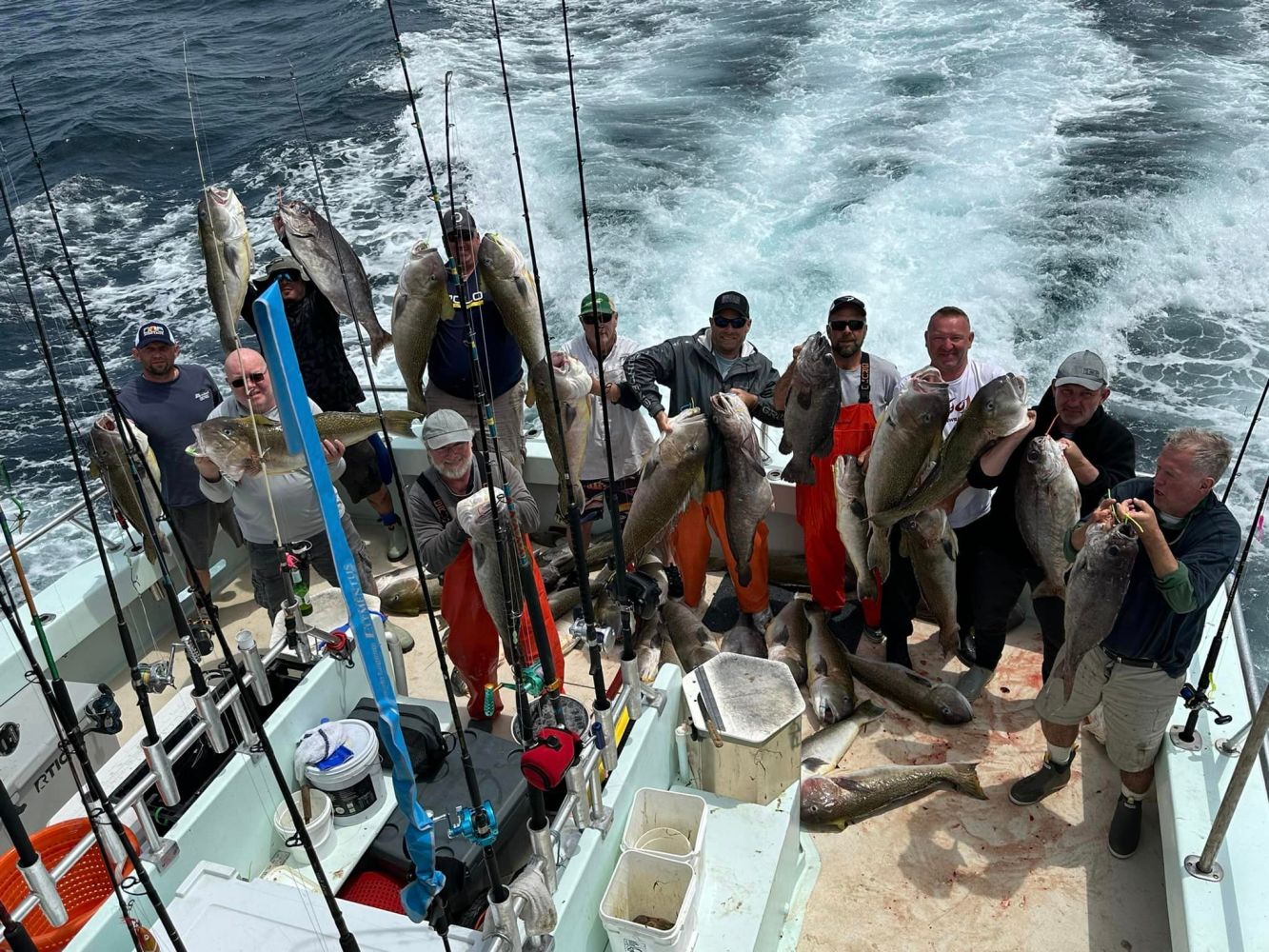 a group of people on a boat