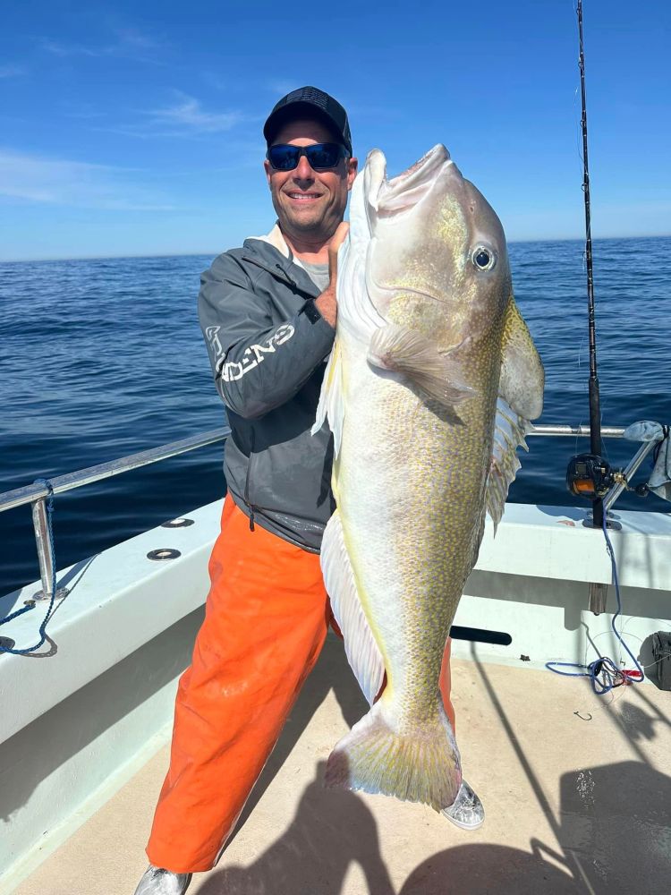 a person holding a fish on a boat in the water