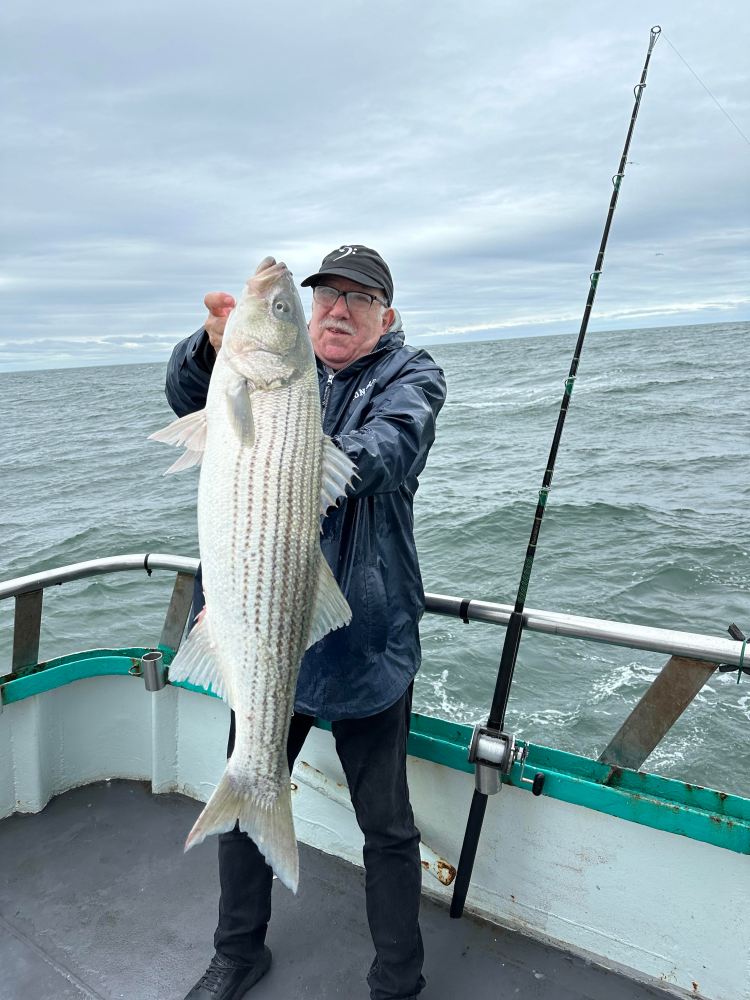 a man holding a fish in the water