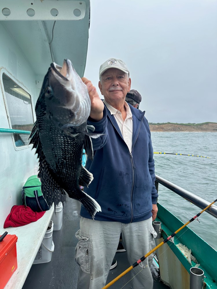 a person holding a fish in the water