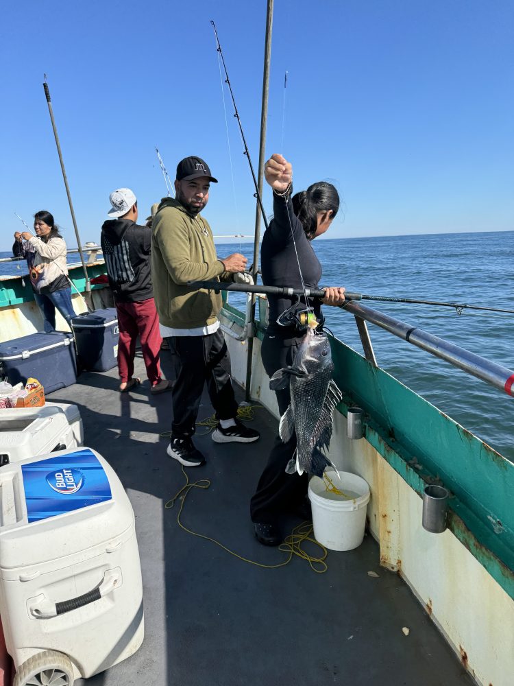 a group of people on a boat