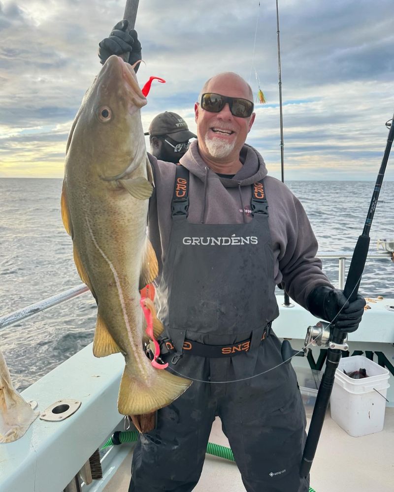 Scott Steiner holding a fish