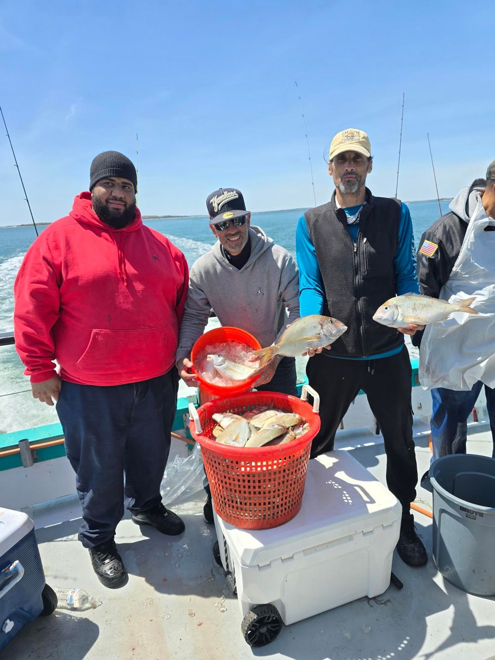 a group of people standing outside of a food truck