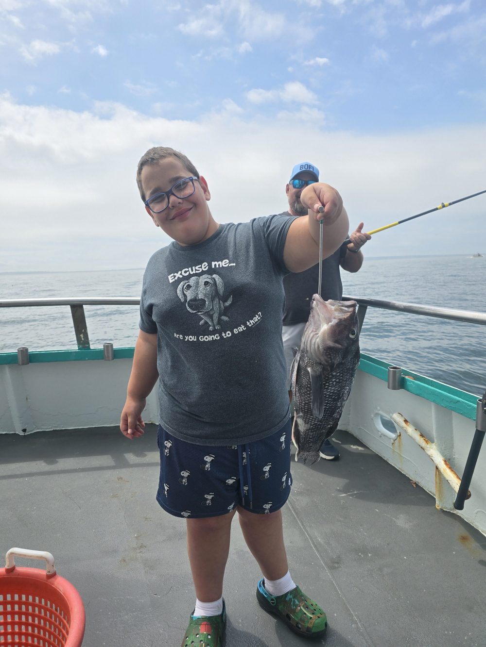 a man riding on the back of a boat